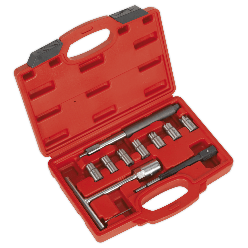Sealey Diesel Injector Seat Cleaner Set 10pc Model No-VS2055