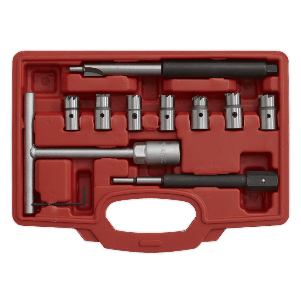 Sealey Diesel Injector Seat Cleaner Set 10pc Model No-VS2055