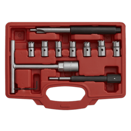 Sealey Diesel Injector Seat Cleaner Set 10pc Model No-VS2055