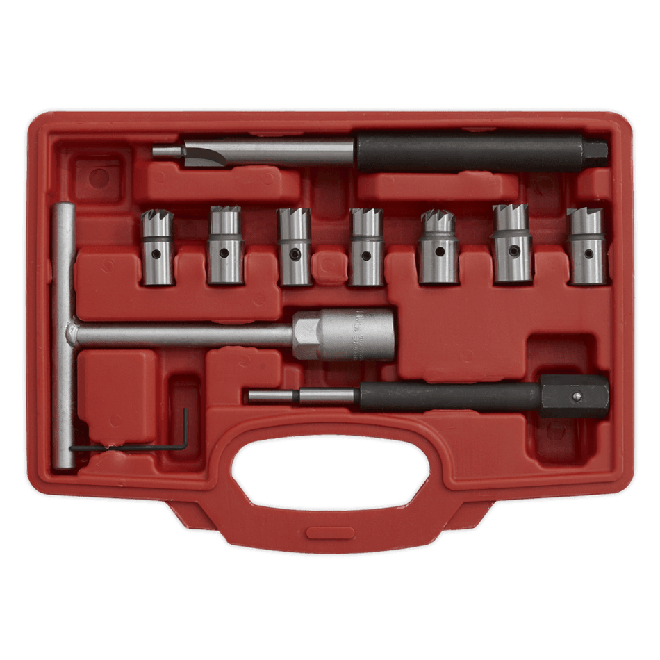 Sealey Diesel Injector Seat Cleaner Set 10pc Model No-VS2055