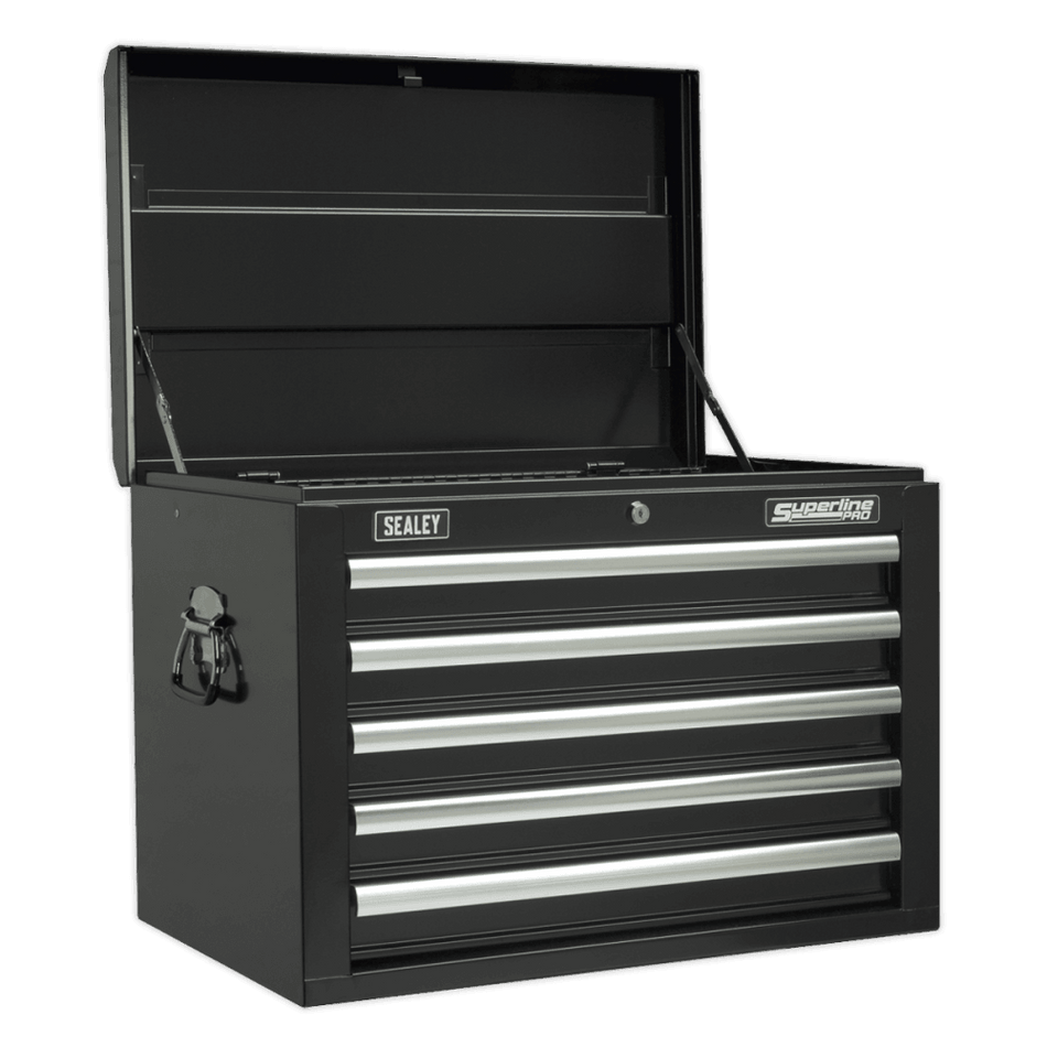 Sealey Topchest 5 Drawer with Ball Bearing Runners - Black Model No-AP26059TB