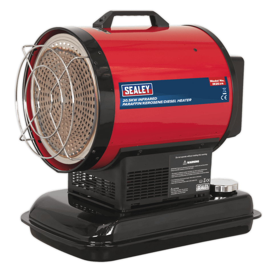 Sealey Infrared Paraffin, Kerosene & Diesel Heater 20.5kW 230V Model No-IR20
