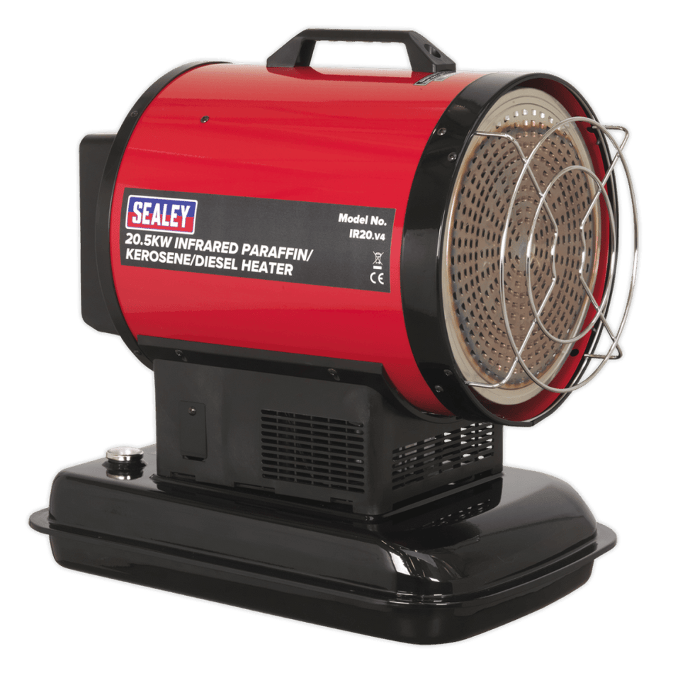 Sealey Infrared Paraffin, Kerosene & Diesel Heater 20.5kW 230V Model No-IR20