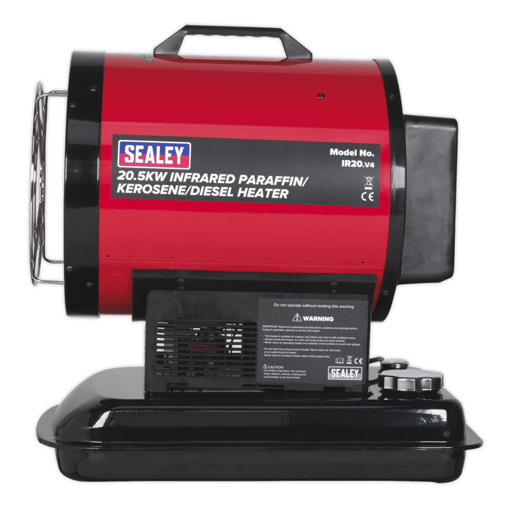 Sealey Infrared Paraffin, Kerosene & Diesel Heater 20.5kW 230V Model No-IR20