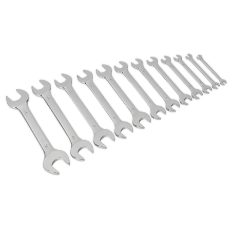 Sealey Double Open End Spanner Set 12pc Metric Model No-S0849