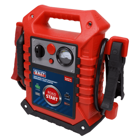 Sealey RoadStart Emergency Power Pack 12/24V 3000/1500 Peak Amps Model No-RS125
