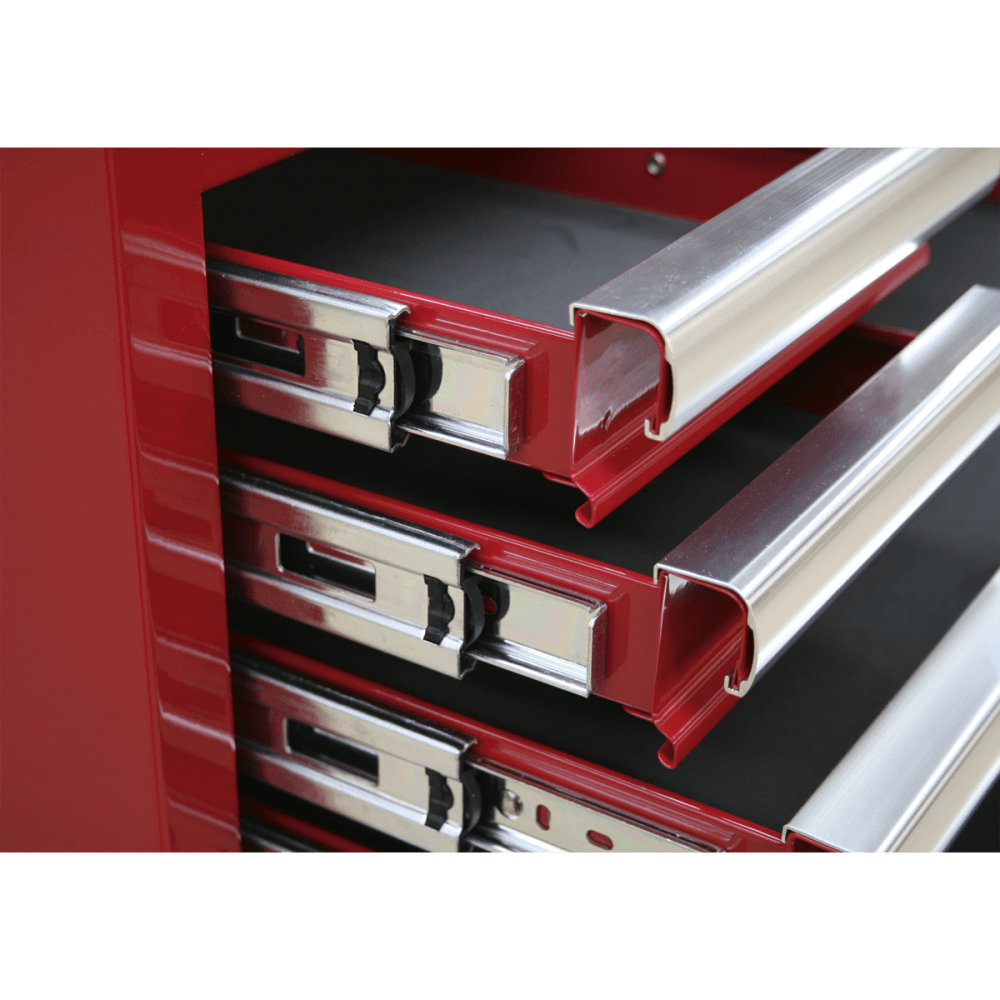 Sealey Tool Chest Combination 14 Drawer with Ball Bearing Runners - Red & 1179pc Tool Kit Model No-SPTCOMBO1