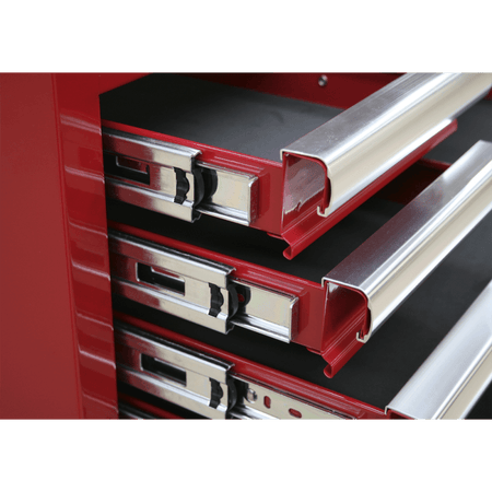 Sealey Tool Chest Combination 14 Drawer with Ball Bearing Runners - Red & 1179pc Tool Kit Model No-SPTCOMBO1