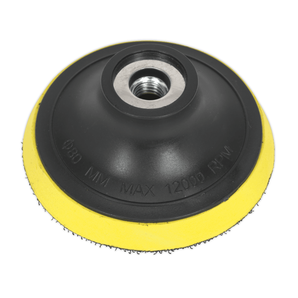 Sealey Hook & Loop Backing Pad 71mm M10 x 1.5mm Model No-PTC75VM10