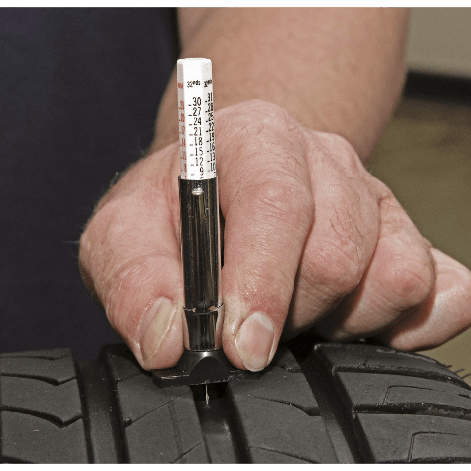 Sealey Tyre Tread Depth Gauge - Pocket Type Model No-TST/DGE