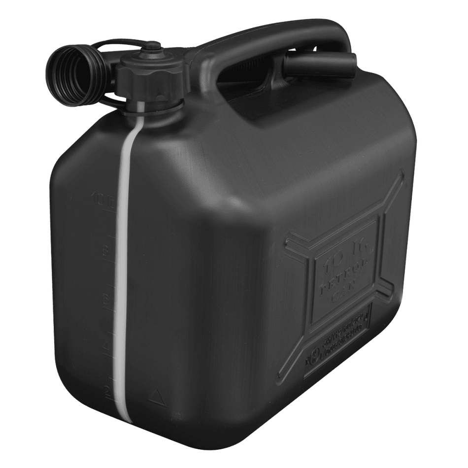 Sealey Fuel Can 10ltr - Black Model No-JC10PB