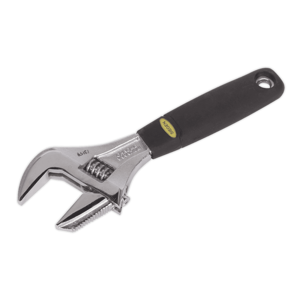 Sealey Adjustable Wrench with Extra-Wide Jaw Capacity 200mm Model No-S0854
