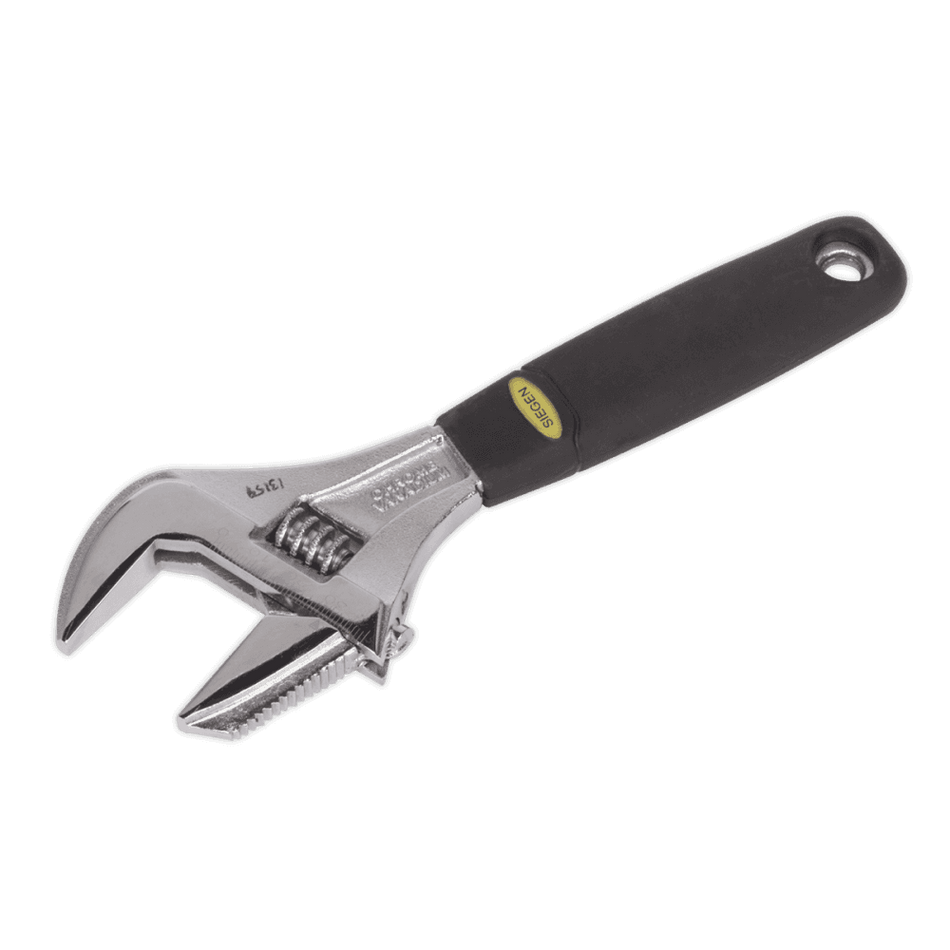 Sealey Adjustable Wrench with Extra-Wide Jaw Capacity 200mm Model No-S0854