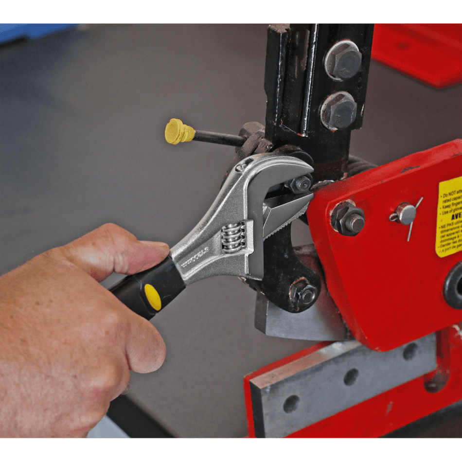 Sealey Adjustable Wrench with Extra-Wide Jaw Capacity 200mm Model No-S0854