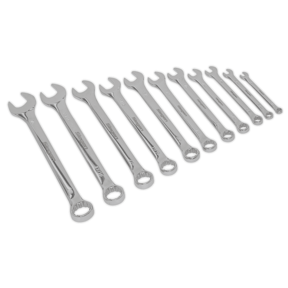 Sealey Combination Spanner Set 11pc Imperial Model No-S0857