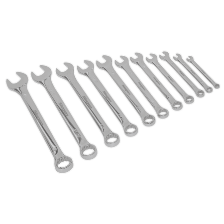 Sealey Combination Spanner Set 11pc Imperial Model No-S0857