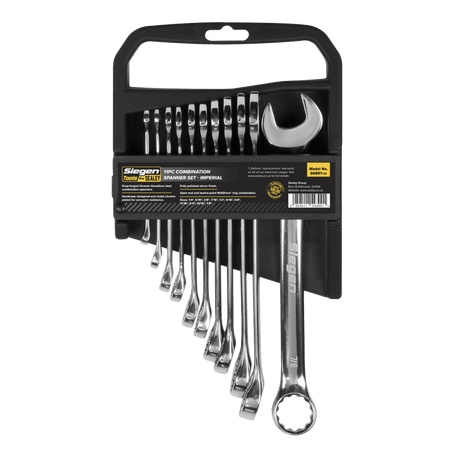 Sealey Combination Spanner Set 11pc Imperial Model No-S0857