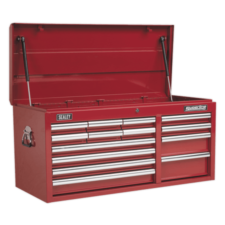 Sealey Topchest 14 Drawer with Ball Bearing Runners Heavy-Duty - Red Model No-AP41149