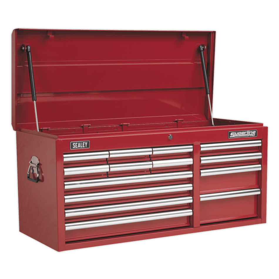 Sealey Topchest 14 Drawer with Ball Bearing Runners Heavy-Duty - Red Model No-AP41149
