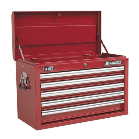 Sealey Topchest 5 Drawer with Ball Bearing Runners - Red Model No-AP33059
