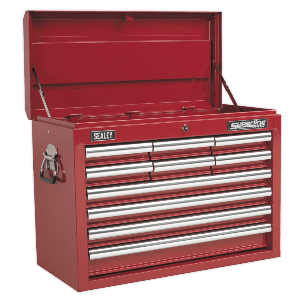 Sealey Topchest 10 Drawer with Ball Bearing Runners - Red Model No-AP33109
