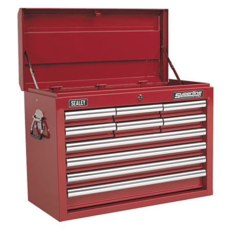Sealey Topchest 10 Drawer with Ball Bearing Runners - Red Model No-AP33109