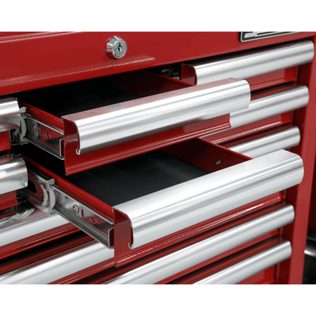 Sealey Topchest 10 Drawer with Ball Bearing Runners - Red Model No-AP33109