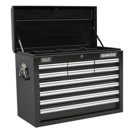 Sealey Topchest 10 Drawer with Ball Bearing Runners - Black Model No-AP33109B