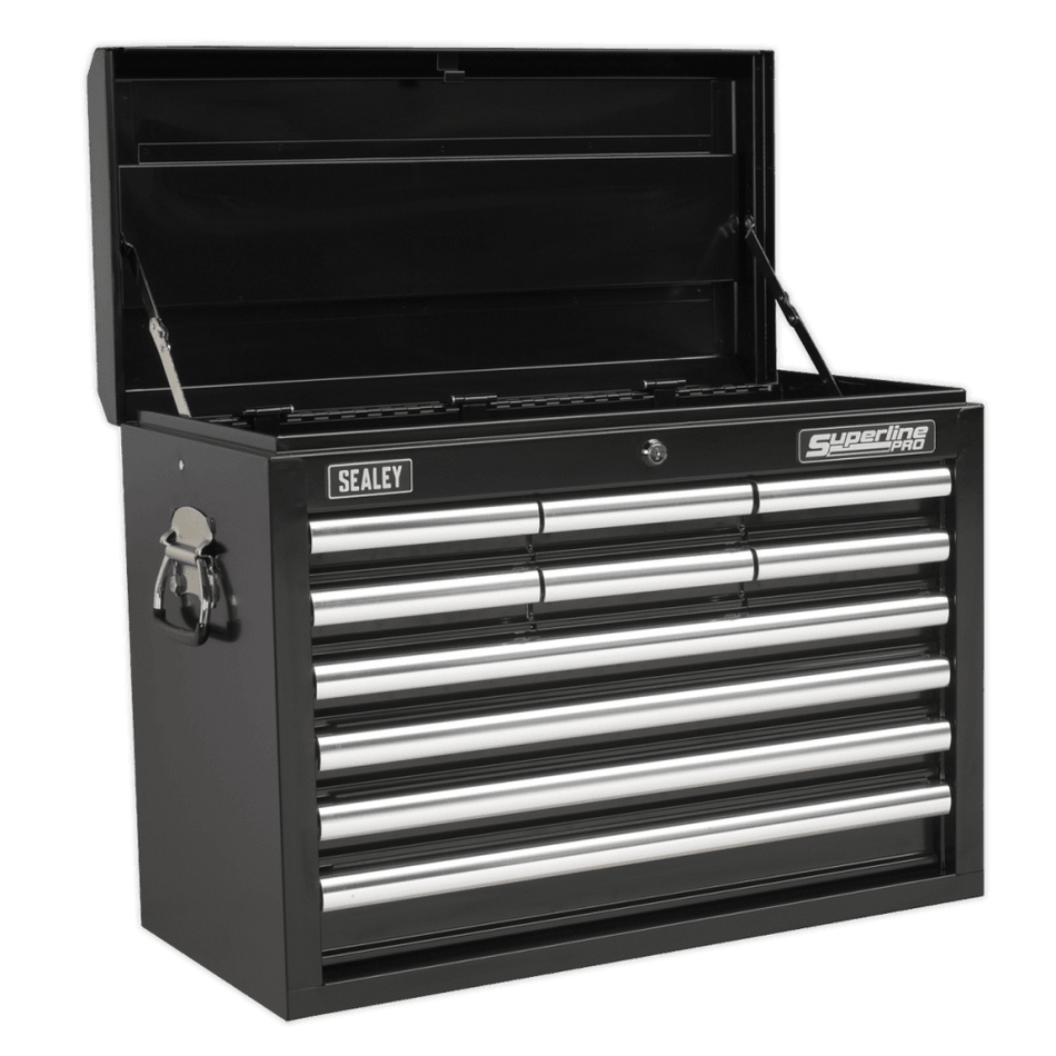 Sealey Topchest 10 Drawer with Ball Bearing Runners - Black Model No-AP33109B