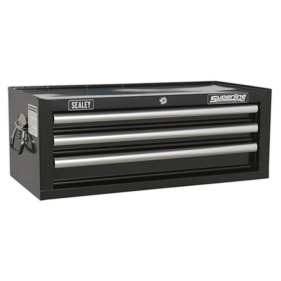 Sealey Add-On Chest 3 Drawer with Ball Bearing Runners - Black Model No-AP33339B