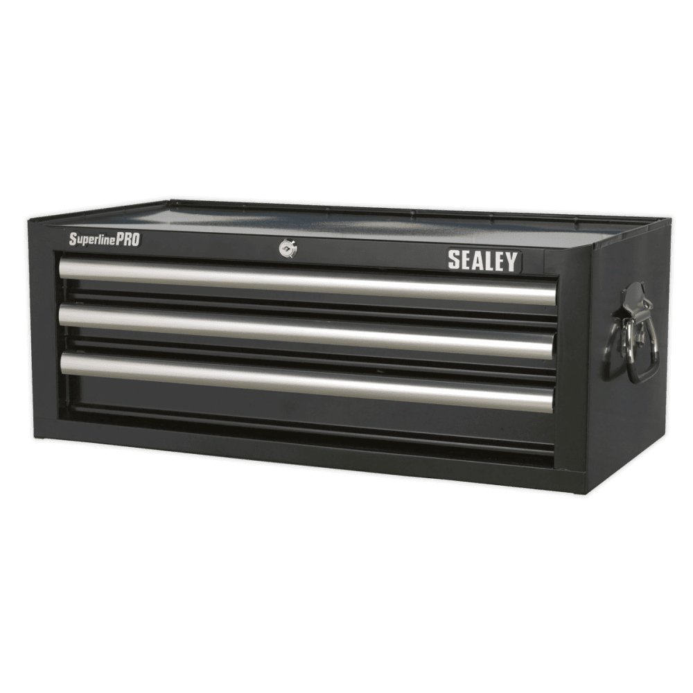 Sealey Add-On Chest 3 Drawer with Ball Bearing Runners - Black Model No-AP33339B