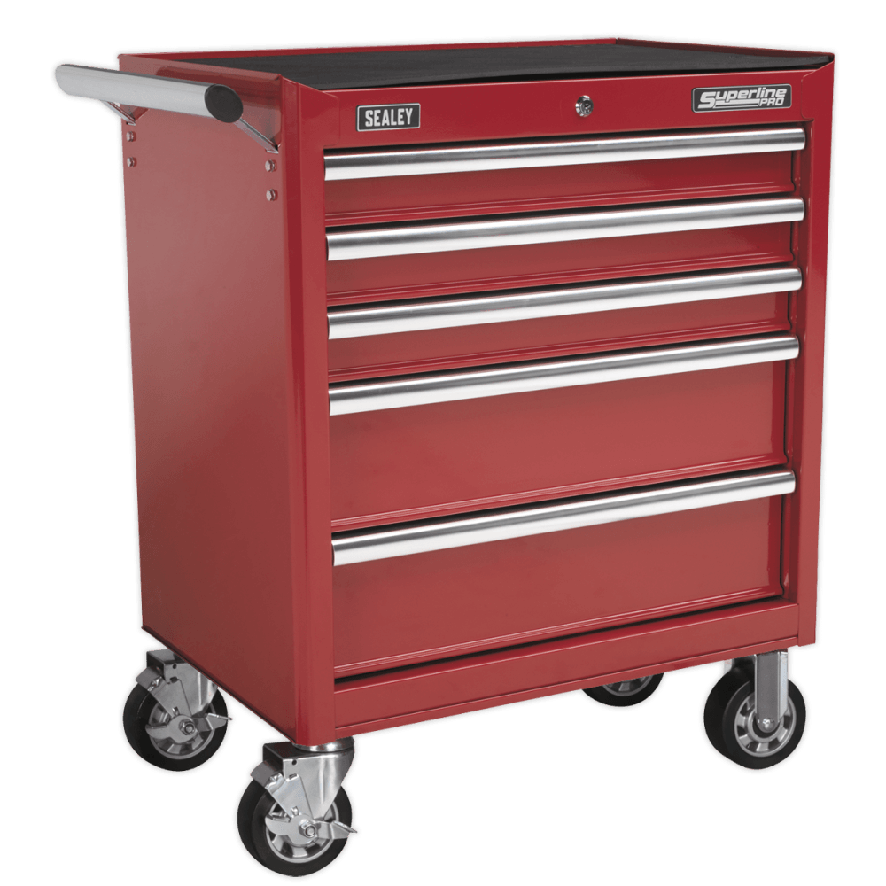 Sealey Rollcab 5 Drawer with Ball Bearing Runners - Red Model No-AP33459