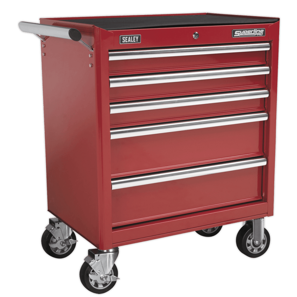 Sealey Rollcab 5 Drawer with Ball Bearing Runners - Red Model No-AP33459