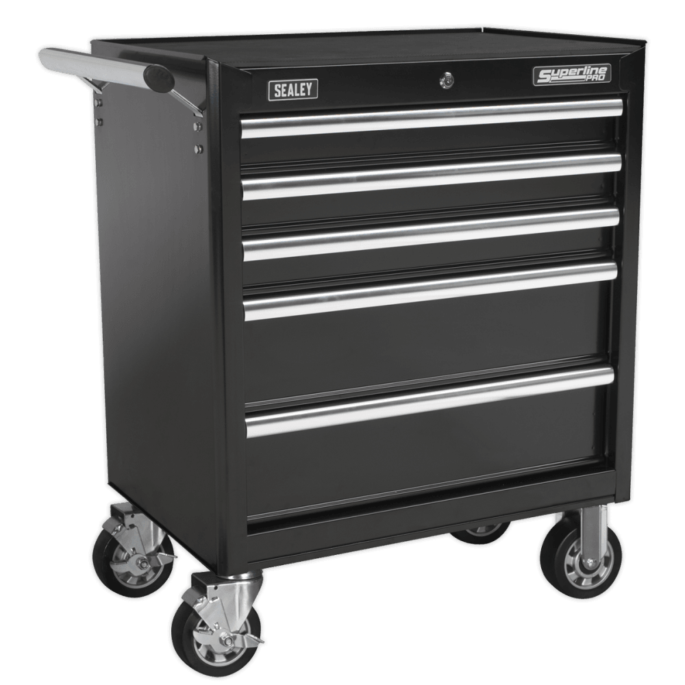 Sealey Rollcab 5 Drawer with Ball Bearing Runners - Black Model No-AP33459B