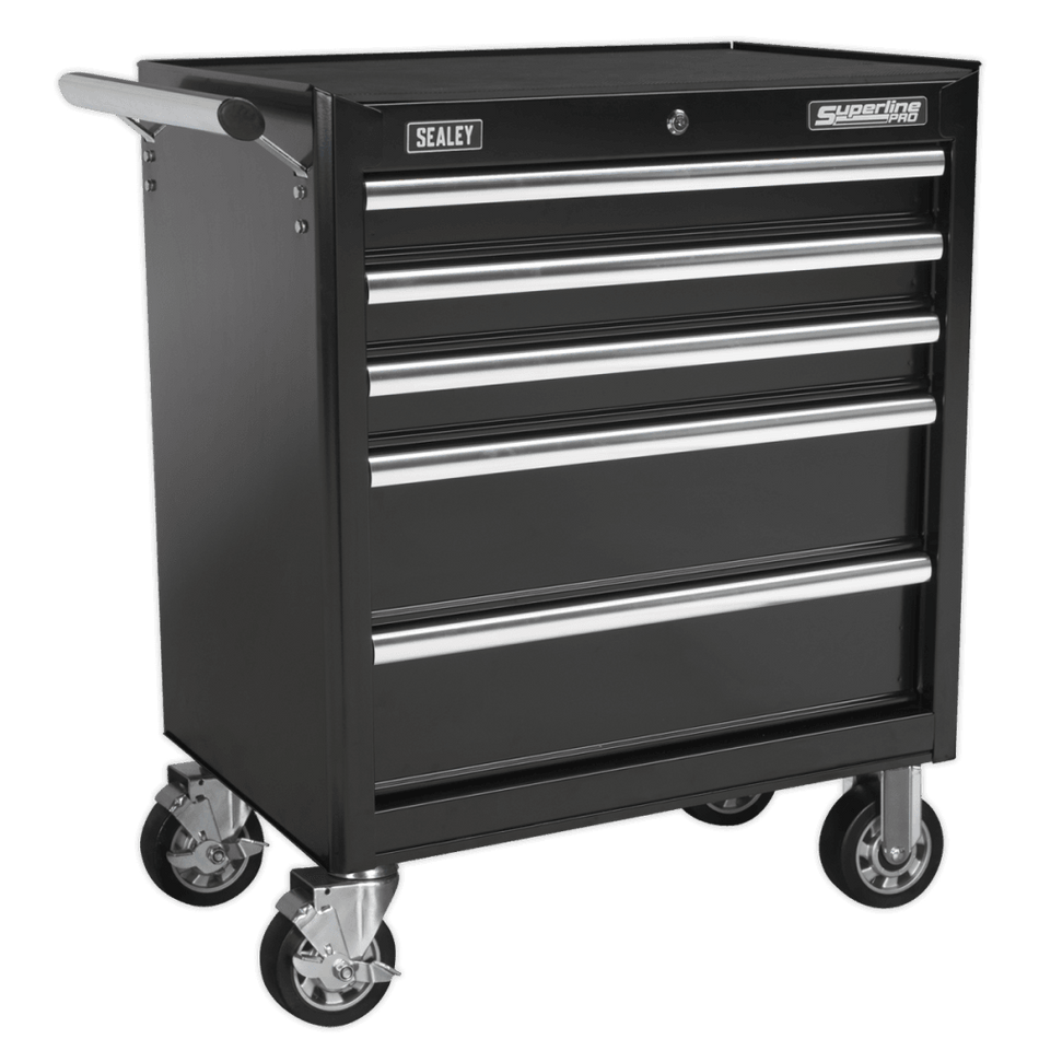 Sealey Rollcab 5 Drawer with Ball Bearing Runners - Black Model No-AP33459B