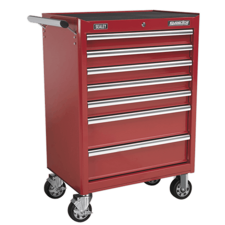 Sealey Rollcab 7 Drawer with Ball Bearing Runners - Red Model No-AP33479