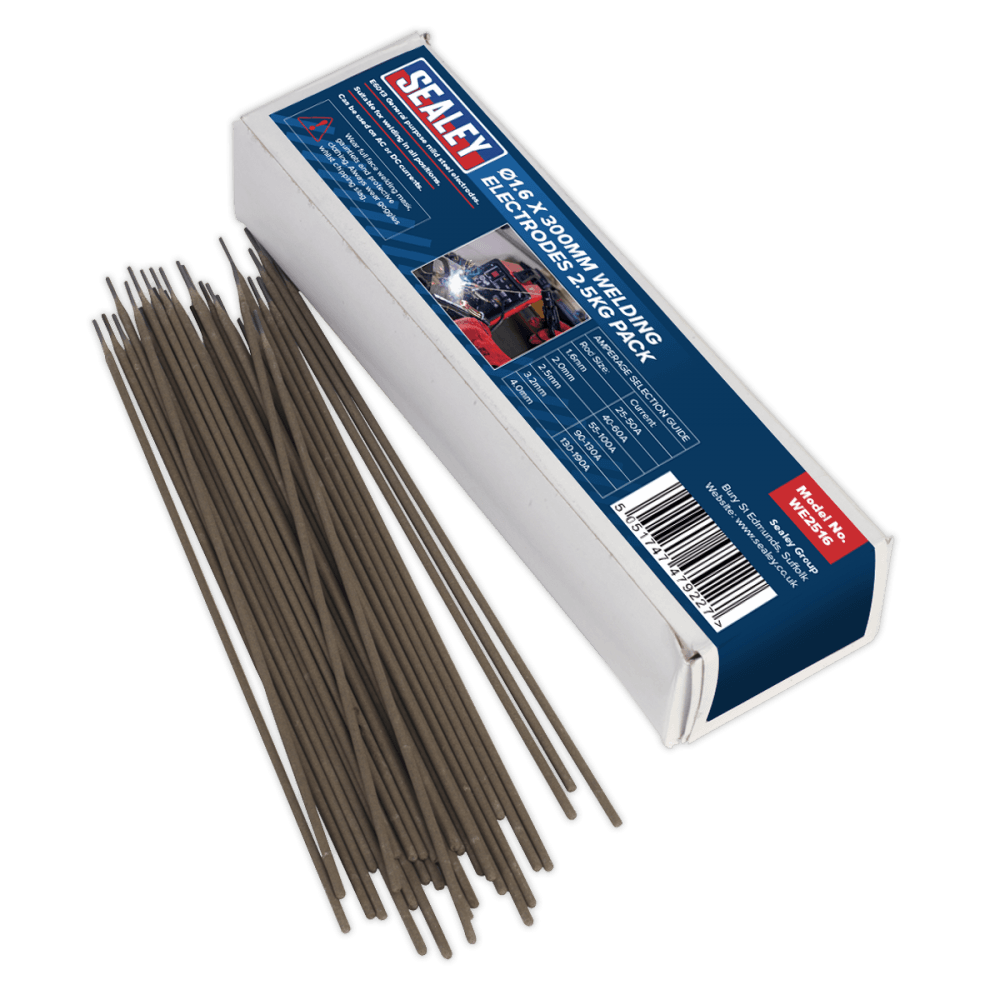 Sealey Welding Electrodes 1.6 x 250mm 2.5kg Pack Model No-WE2516
