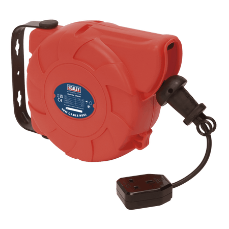 Sealey Cable Reel System Retractable 10mtr 1 x 230V Socket Model No-CRM101