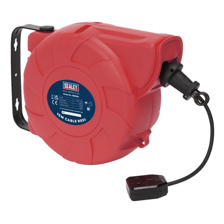 Sealey Cable Reel System Retractable 15mtr 1 x 230V Socket Model No-CRM151
