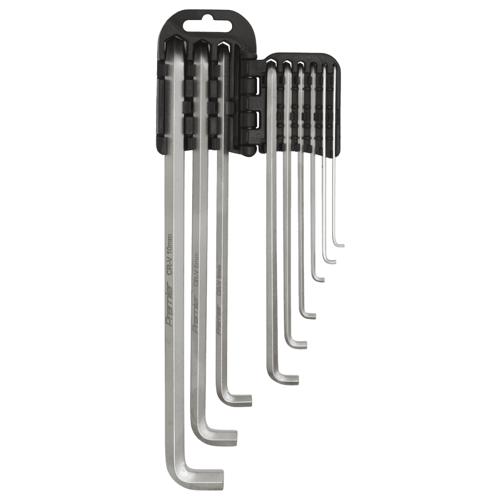 Sealey Hex Key Set 9pc Extra-Long Stubby Element Metric Model No-AK7174