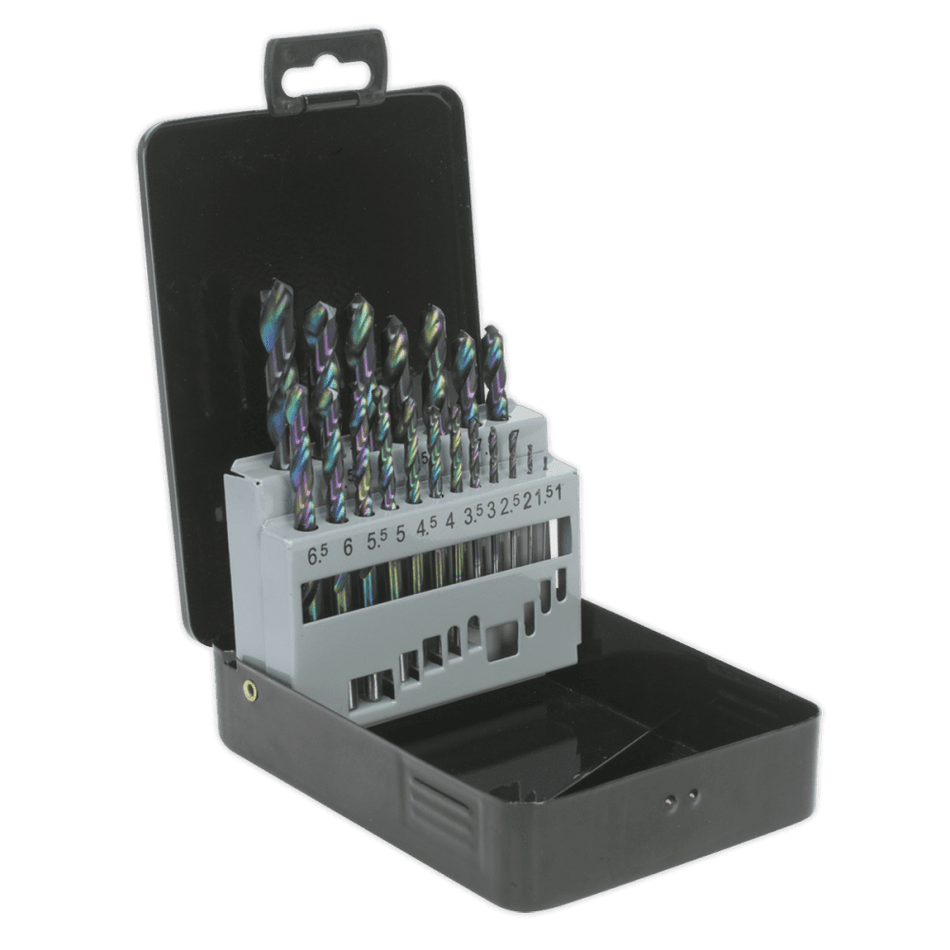 Sealey HSS Drill Bit Set 19pc Titanium Coated Metric Model No-S0868