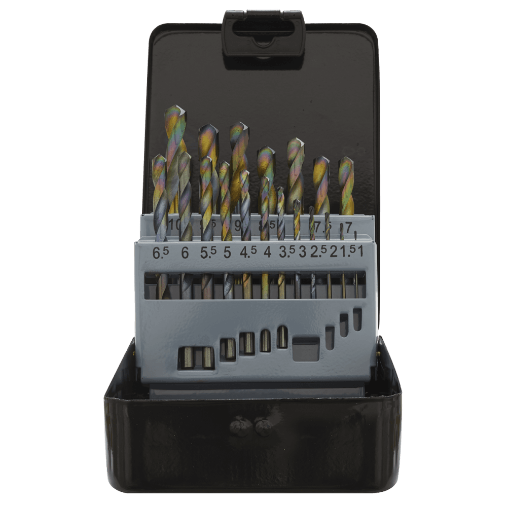 Sealey HSS Drill Bit Set 19pc Titanium Coated Metric Model No-S0868