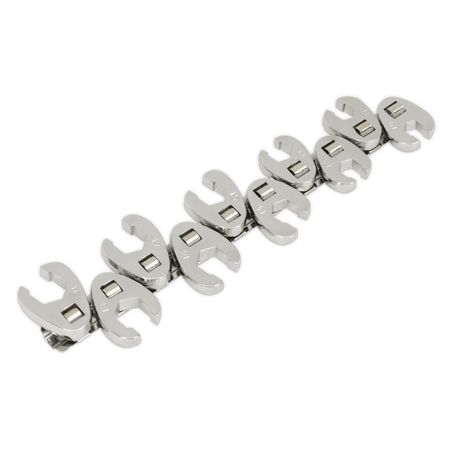 Sealey Crow's Foot Wrench Set 10pc Flare Nut 3/8"Sq Drive Metric Model No-S0845