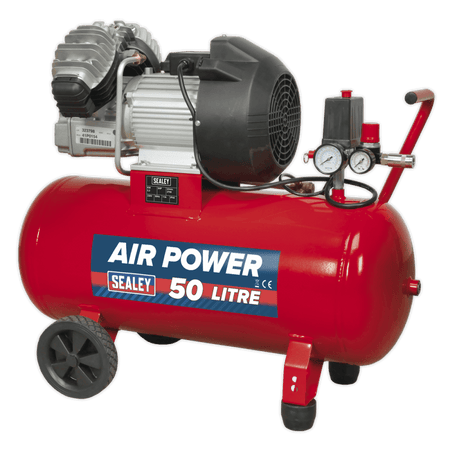 Sealey Compressor 50ltr V-Twin Direct Drive 3hp Model No-SAC05030