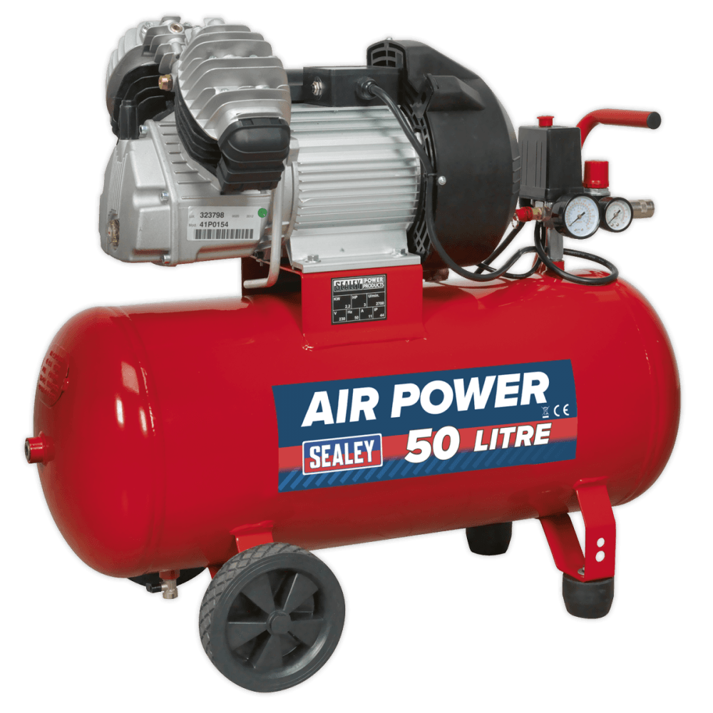 Sealey Compressor 50ltr V-Twin Direct Drive 3hp Model No-SAC05030
