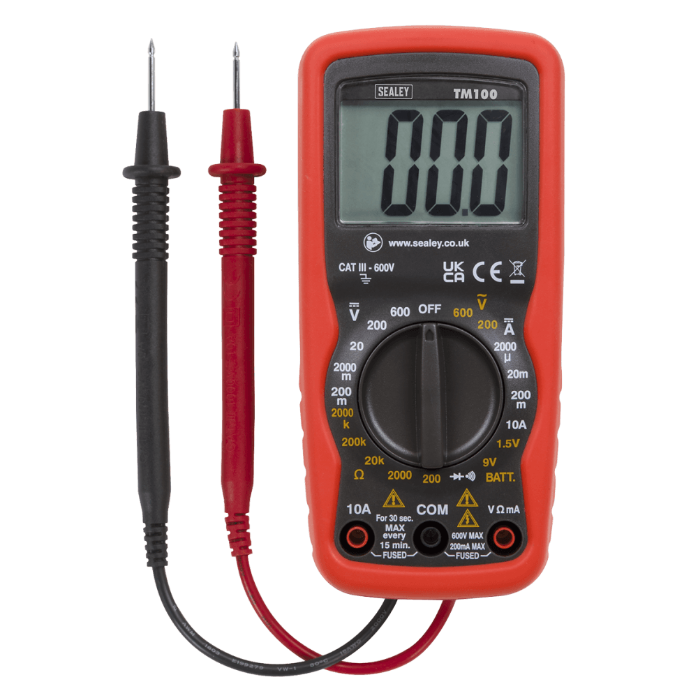 Sealey Professional Digital Multimeter - 6 Function Model No-TM100