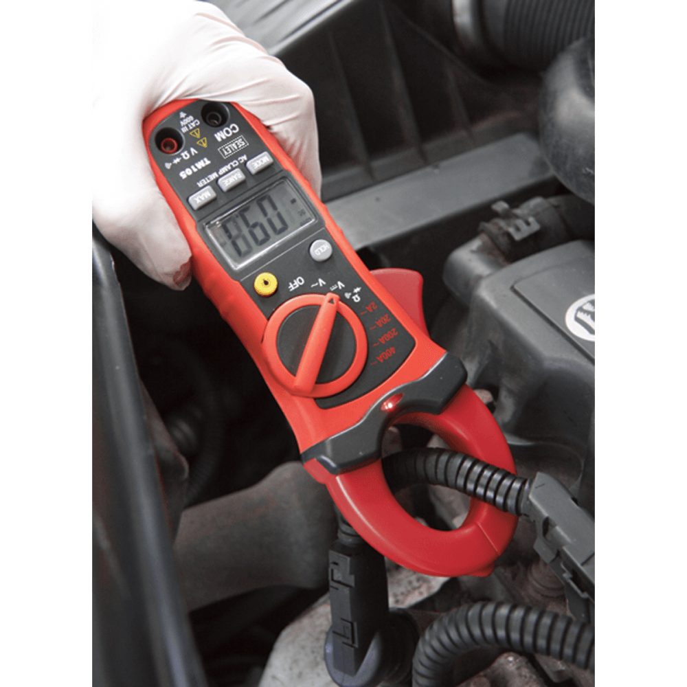 Sealey Professional Auto-Ranging Digital Clamp Meter NCVD - 6 Function Model No-TM105