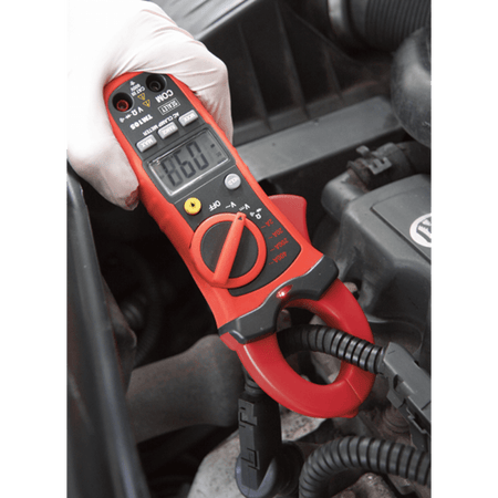 Sealey Professional Auto-Ranging Digital Clamp Meter NCVD - 6 Function Model No-TM105