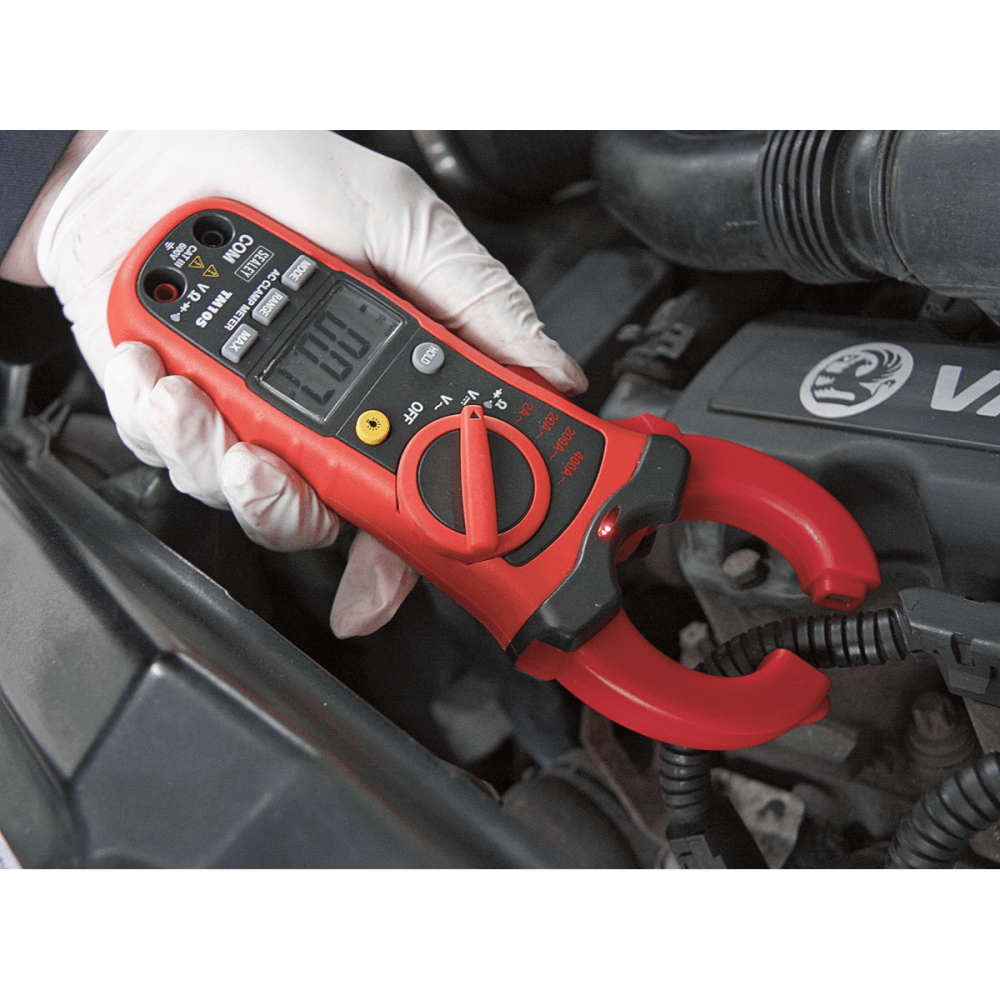Sealey Professional Auto-Ranging Digital Clamp Meter NCVD - 6 Function Model No-TM105
