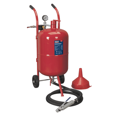 Sealey Shot Blaster with Water Trap & Wheels 37ltr Model No-SB997